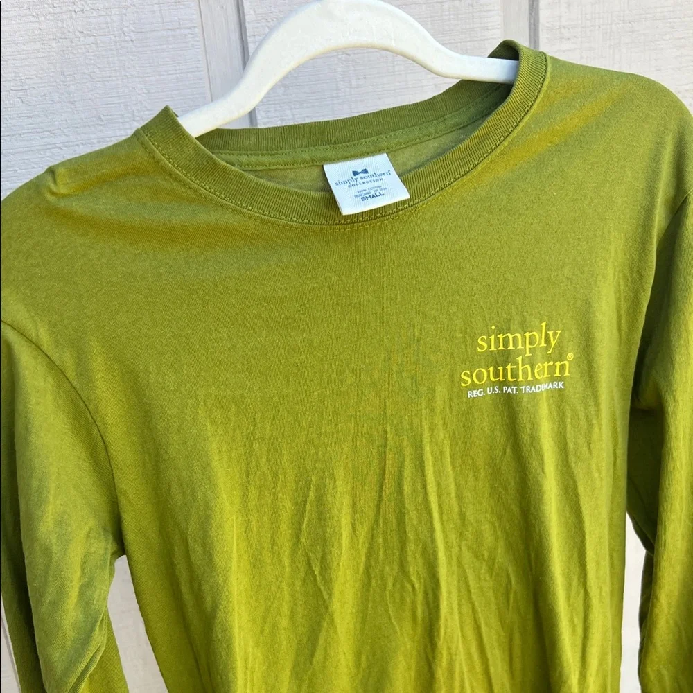 Simply Southern chin up buttercup Long Sleeve Tee - Picture 5 of 11